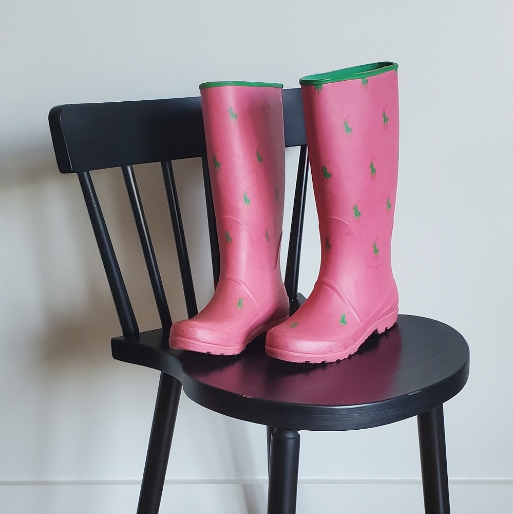 Polo by Ralph Lauren Pink Rain Boots